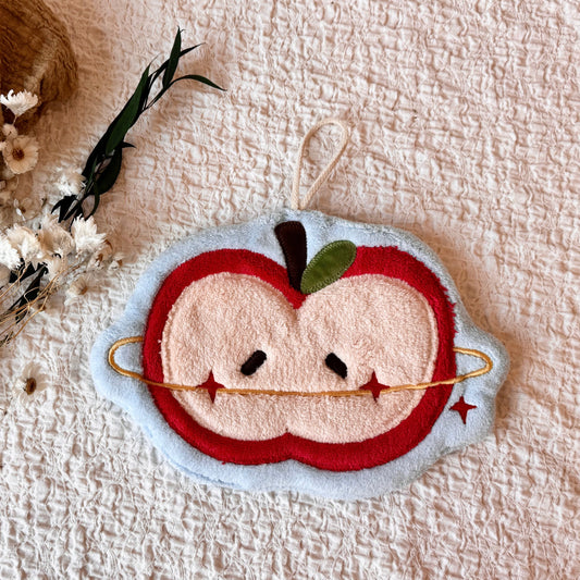 Set of 3 Cute Apple Hanging Hand Towels - Ecoesse