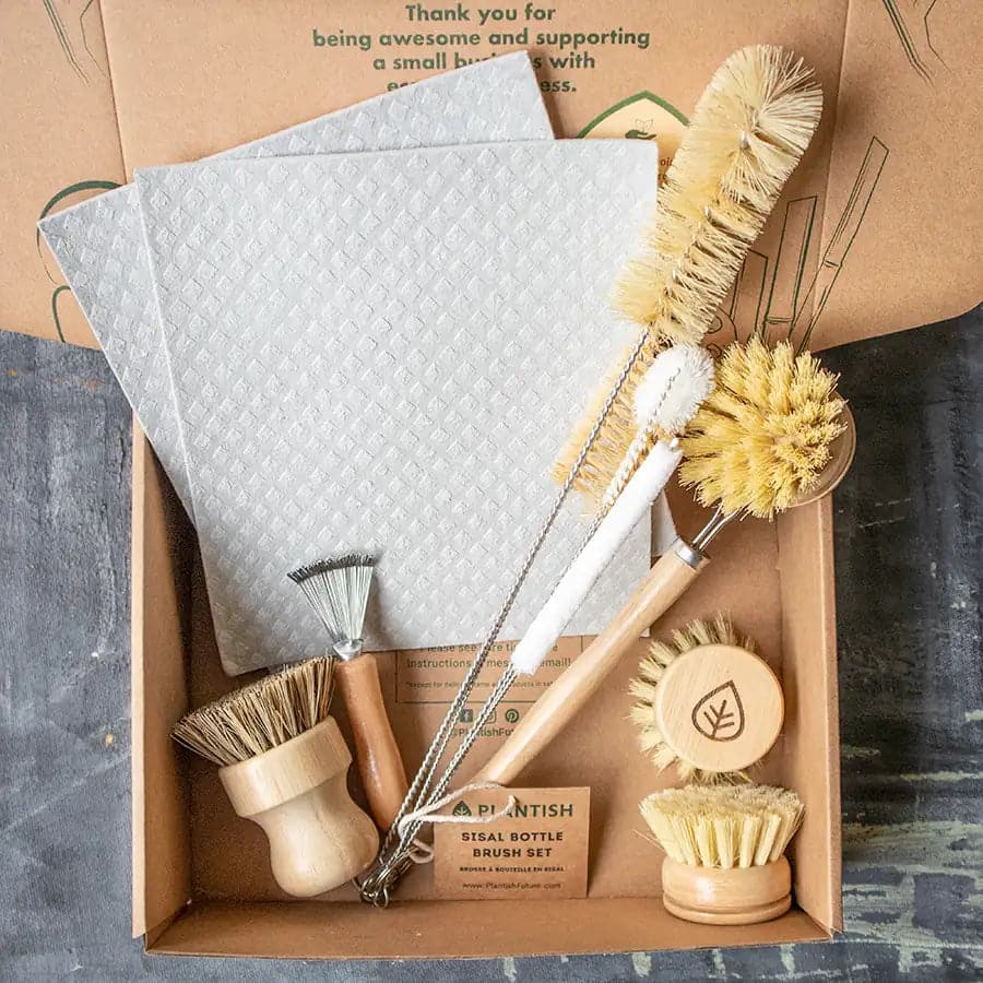 Zero Waste Kitchen Brush Set - Ultimate Kit - Ecoesse 