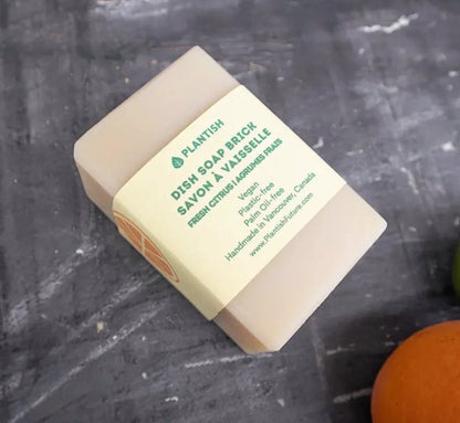 Savon à vaisselle solide aux agrumes frais (brique) 