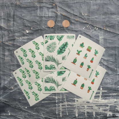 Potting Around - Swedish Sponge Cloth Set + Hook