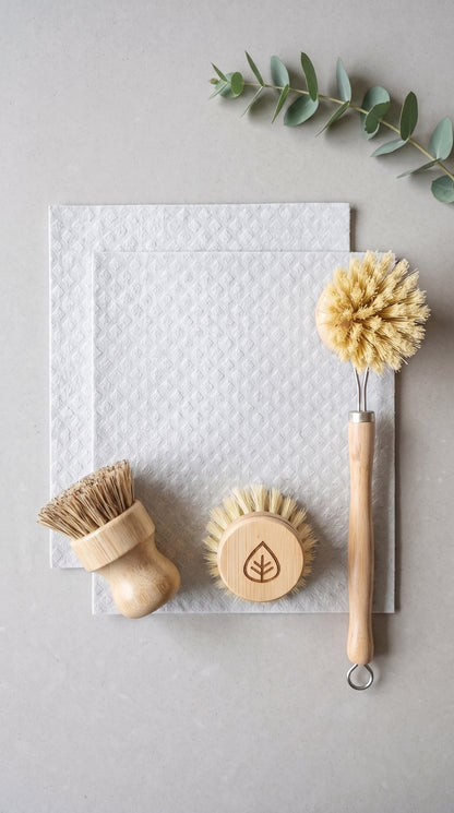Kit de brosses de cuisine zéro déchet - Kit de démarrage