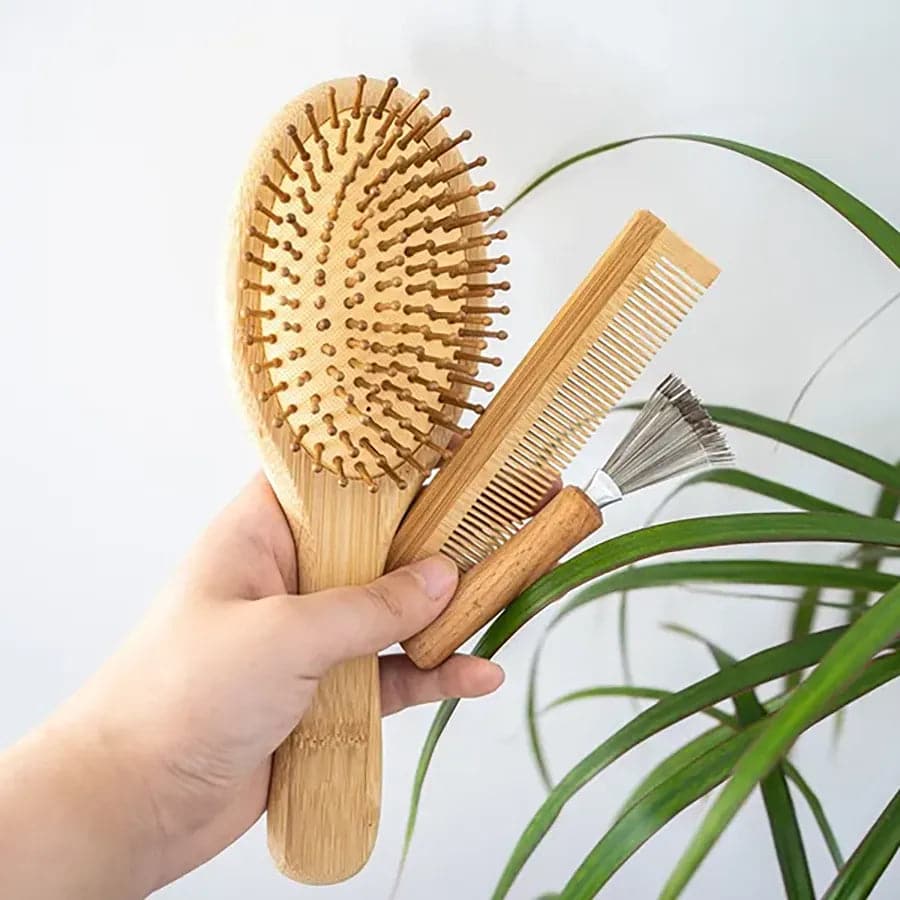 Bamboo Hair Brush Set - Ecoesse