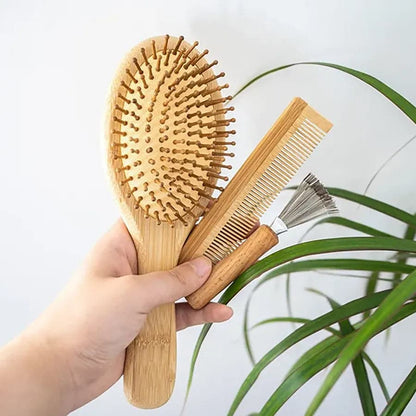 Bamboo Hair Brush Set - Ecoesse