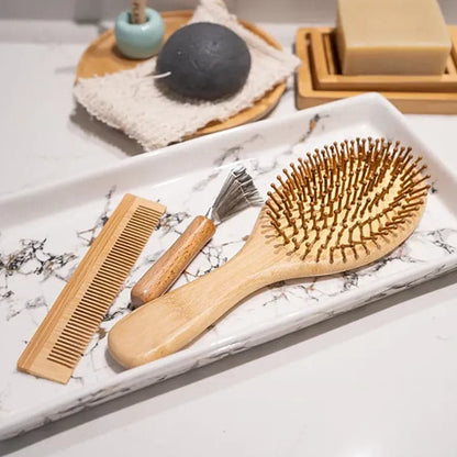Bamboo Hair Brush Set - Ecoesse