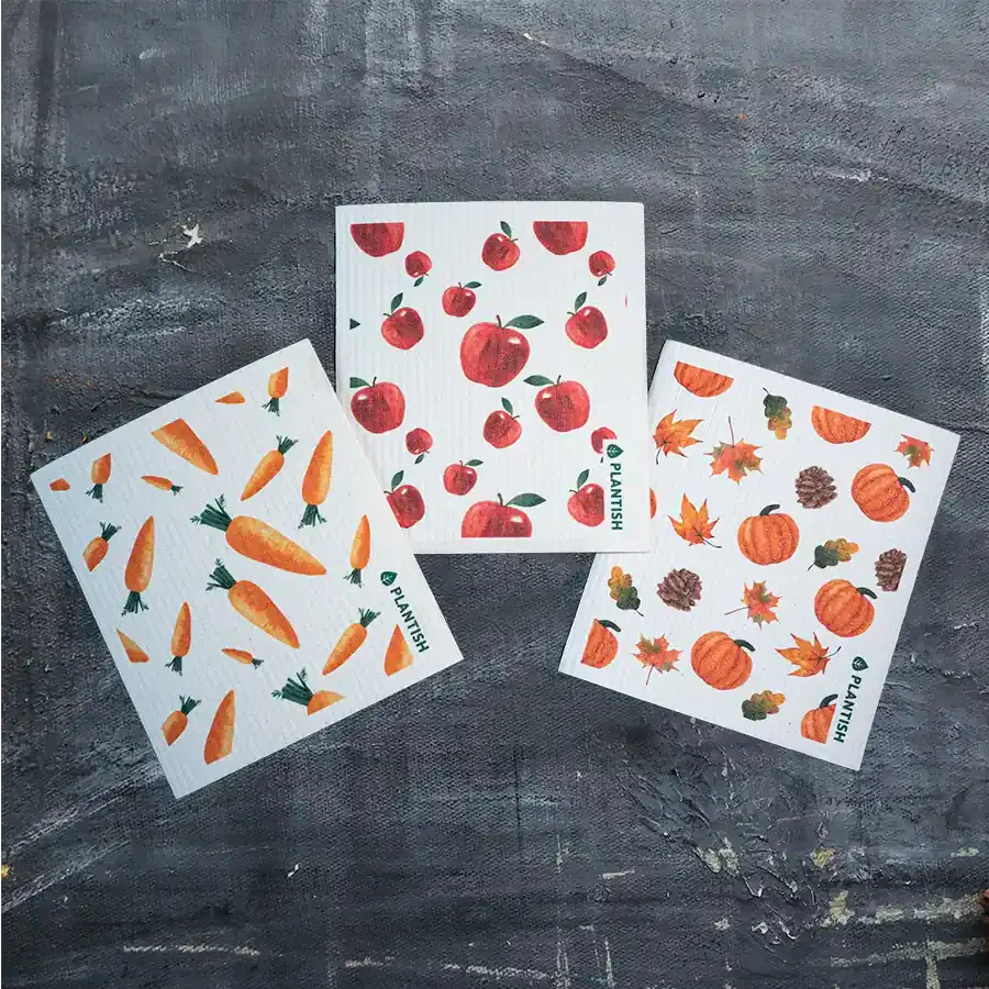 Pumpkin - Swedish Sponge Cloth - Ecoesse 