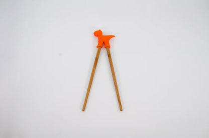 Simpo Kids Chopsticks with Cute Little Animal Helper - Ecoesse 