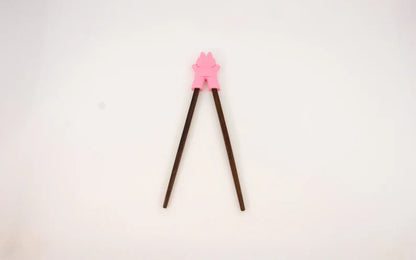 Simpo Kids Chopsticks with Cute Little Animal Helper - Ecoesse 