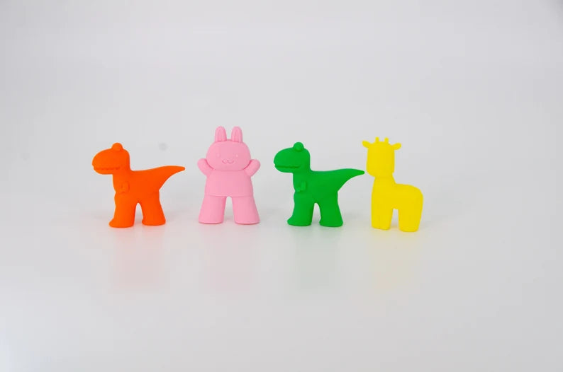 Simpo Kids Chopsticks with Cute Little Animal Helper - Ecoesse 