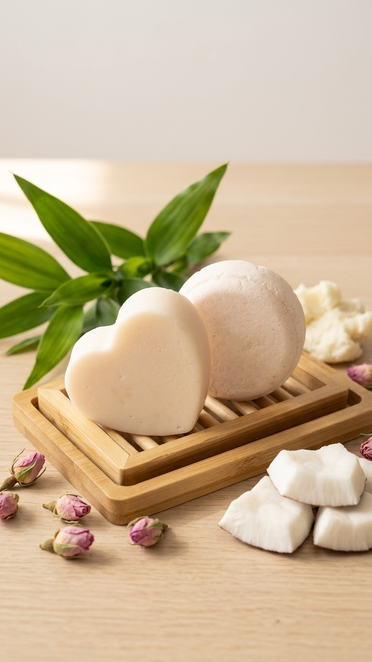 Ensemble shampoing et après-shampoing solides hydratants 