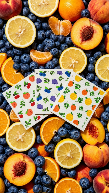 Fruity Cuties - Swedish Sponge Cloth Set