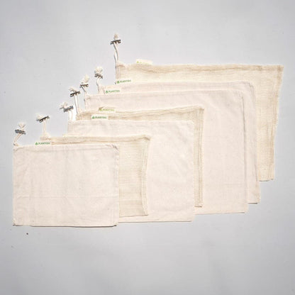 9 Piece - Reusable Grocery Bags (Starter Set) - Ecoesse 