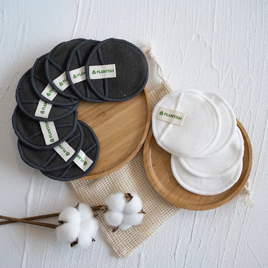 Reusable Cotton Rounds - Cotton + Bamboo Set - Ecovie