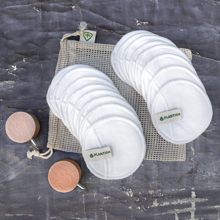 100% Cotton Facial Rounds Set - Ecoesse 