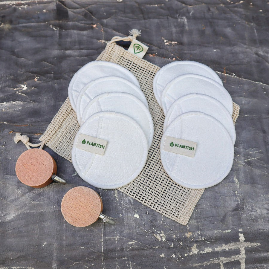 100% Cotton Facial Rounds Set - Ecoesse 