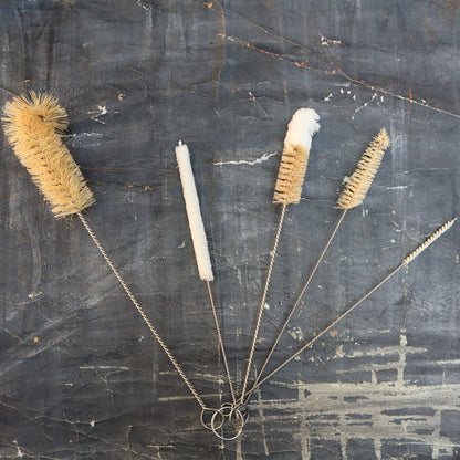 Set of 5 Sisal Bottle Brushes - Ecovie