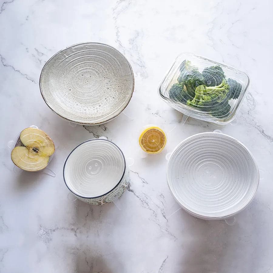 Set of 6 Reusable Dish Covers - Ecoesse 