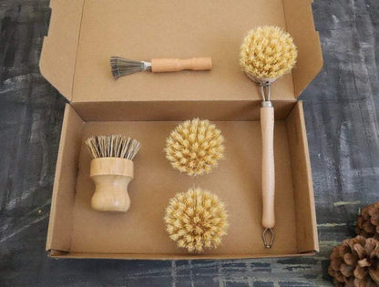Zero Waste Kitchen Brush Set - Handy Kit - Ecoesse 